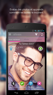 Lovoo : fonctionnalité affinité